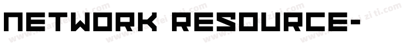 Network resource字体转换